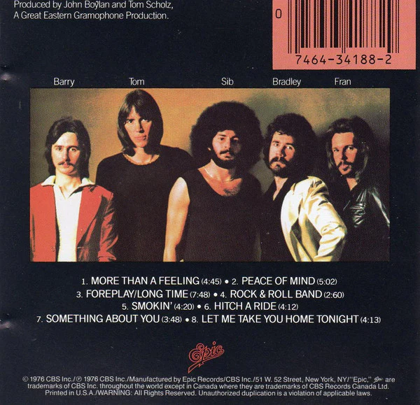 Boston - Boston (CD, Album, RE) (Very Good Plus (VG+)) - Image 5