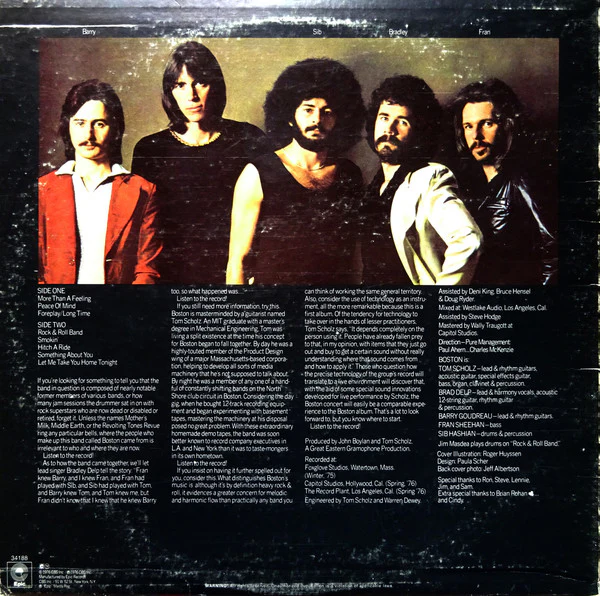 Boston - Boston (LP, Album, Pit) (Very Good Plus (VG+)) - Image 2