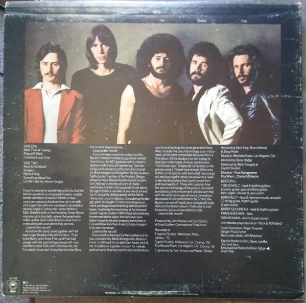 Boston - Boston (LP, Album, Pit) (Very Good Plus (VG+)) - Image 2