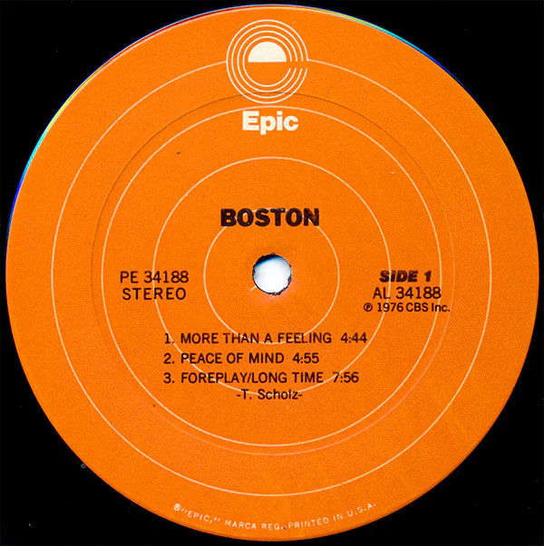 Boston - Boston (LP, Album, Pit) (Very Good Plus (VG+)) - Image 3