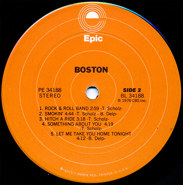 Boston - Boston (LP, Album, Pit) (Very Good Plus (VG+)) - Image 4