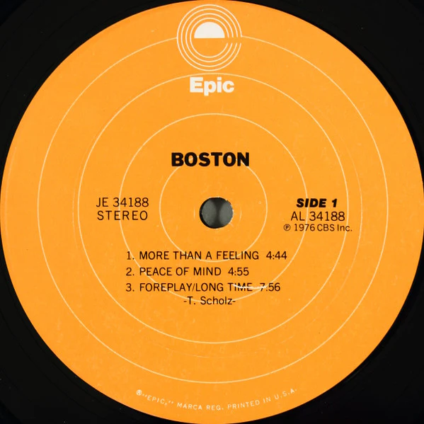 Boston - Boston (LP, Album, RE, Pit) (Very Good Plus (VG+)) - Image 3