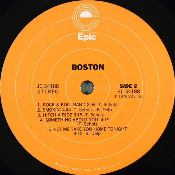 Boston - Boston (LP, Album, RE, Pit) (Very Good Plus (VG+)) - Image 4