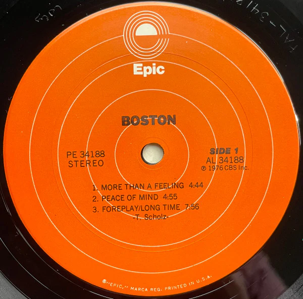 Boston - Boston (LP, Album, San) (Very Good Plus (VG+)) - Image 3