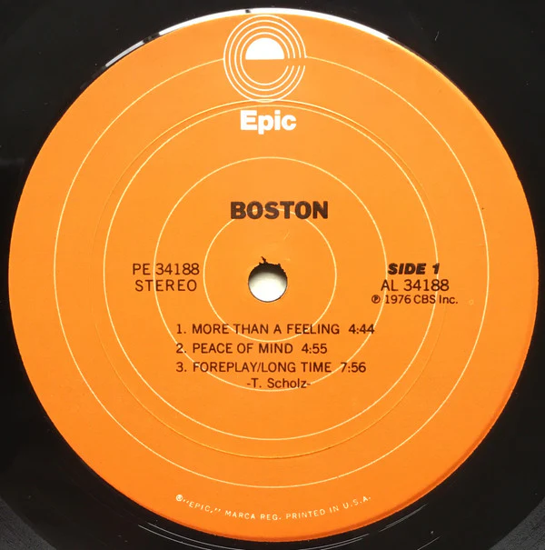 Boston - Boston (LP, Album) (Very Good Plus (VG+)) - Image 3