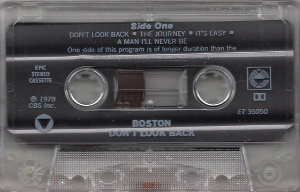 Boston - Don't Look Back (Cass, Album, RE, RP, Dol) (Near Mint (NM or M-)) - Image 2