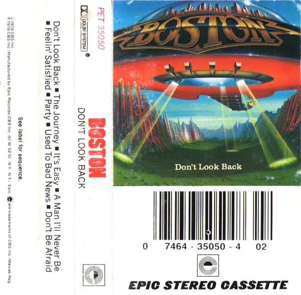 Boston - Don't Look Back (Cass, Album, RE, RP, Dol) (Near Mint (NM or M-)) - Image 4