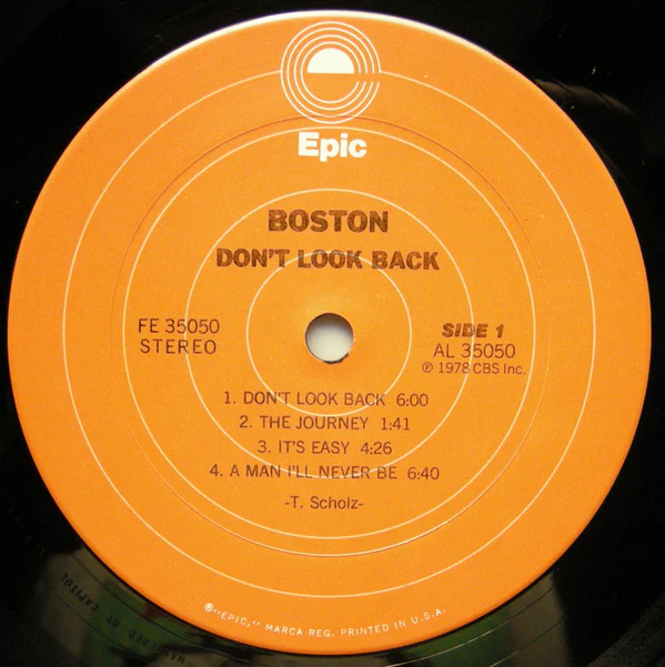 Boston - Don't Look Back (LP, Album, Pit) (Good Plus (G+)) - Image 5