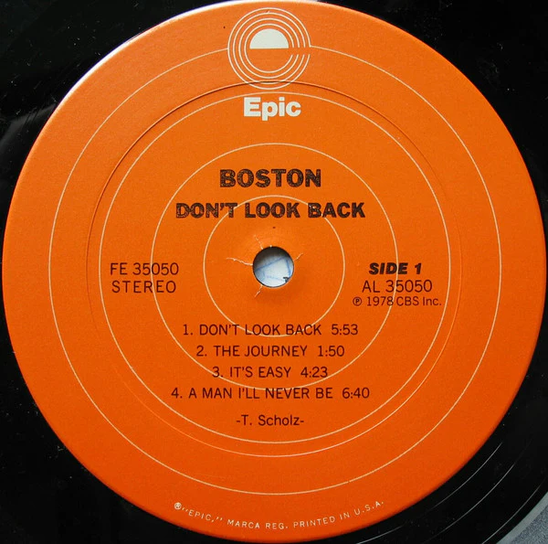 Boston - Don't Look Back (LP, Album, Ter) (Very Good Plus (VG+)) - Image 4