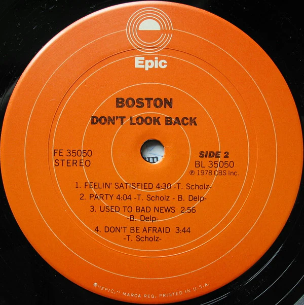 Boston - Don't Look Back (LP, Album, Ter) (Very Good Plus (VG+)) - Image 5