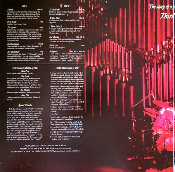 Boston - Third Stage (LP, Album, Gat) (Very Good Plus (VG+)) - Image 2
