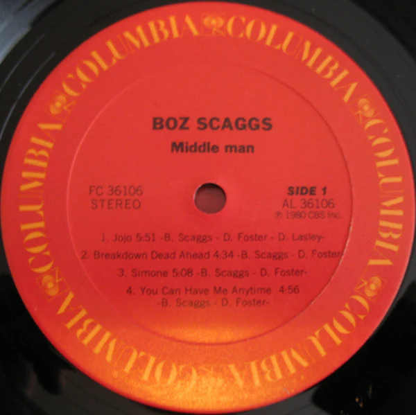 Boz Scaggs - Middle Man (LP, Album, San) (Very Good Plus (VG+)) - Image 3