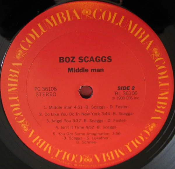Boz Scaggs - Middle Man (LP, Album, San) (Very Good Plus (VG+)) - Image 4