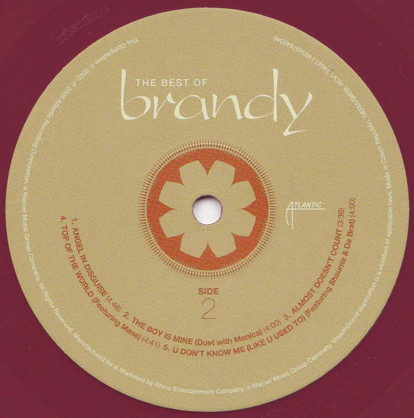 Brandy - The Best Of Brandy (2xLP, Comp, RE, Mar) (Near Mint (NM or M-)) - Image 4