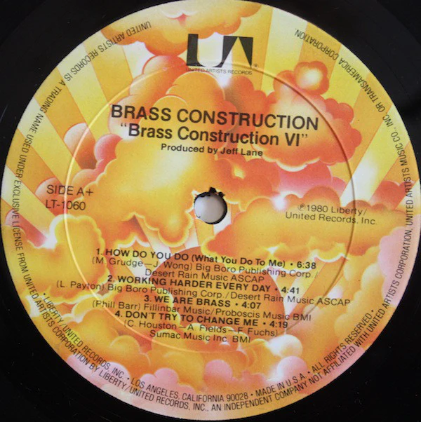 Brass Construction - Brass Construction 6 (LP, Album) (Very Good Plus (VG+)) - Image 4