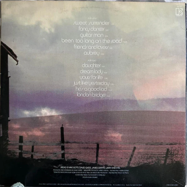 Bread - The Best Of Bread Volume Two (LP, Comp, SRC) (Very Good Plus (VG+)) - Image 2
