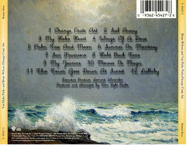Brian Wilson And Van Dyke Parks - Orange Crate Art (CD, Album, SRC) (Near Mint (NM or M-)) - Image 2
