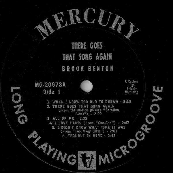 Brook Benton - There Goes That Song Again (LP, Album, Mono) (Very Good (VG)) - Image 3