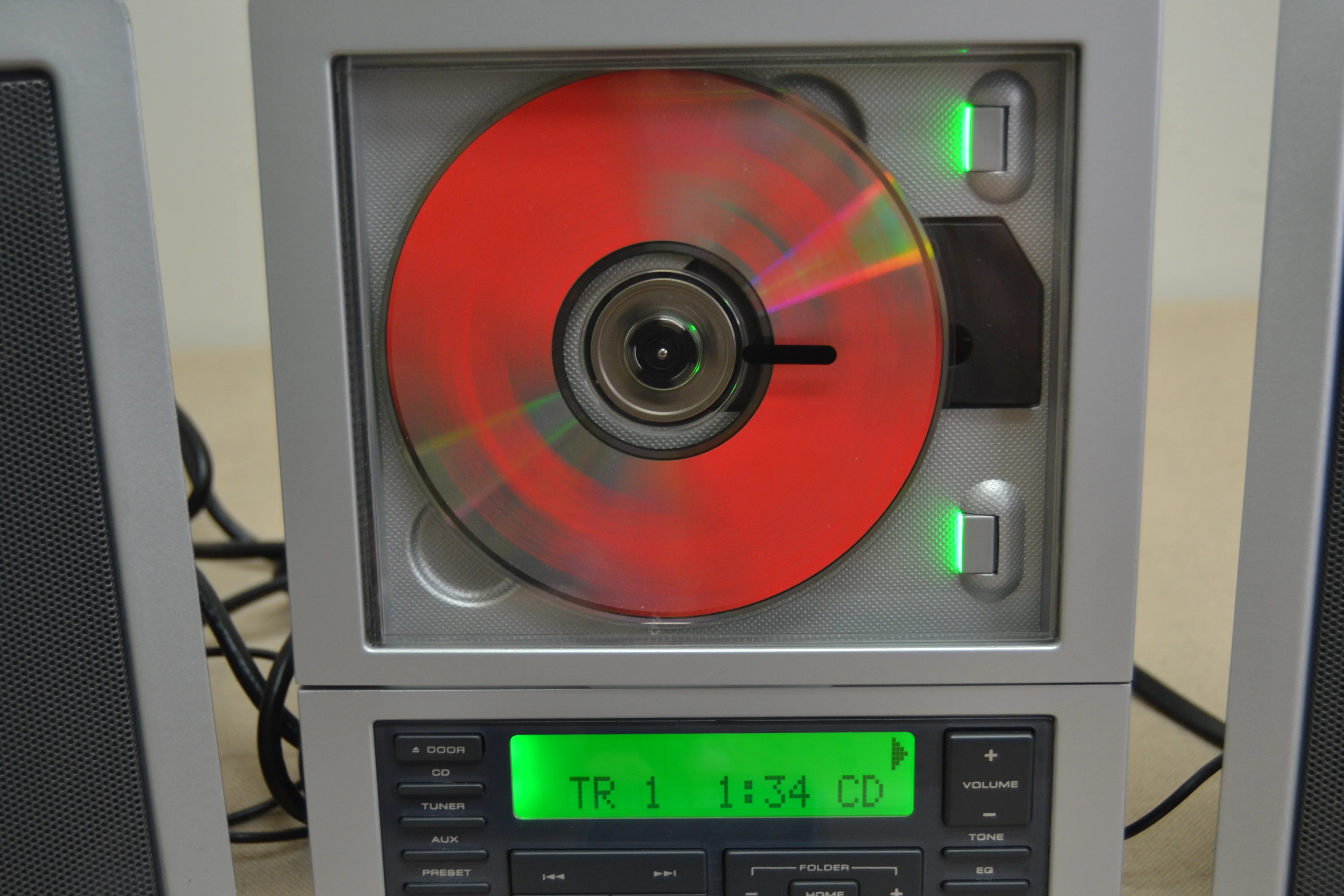 Brookstone Wafer Thin CD System with MP3 and Subwoofer * Remote - Image 7