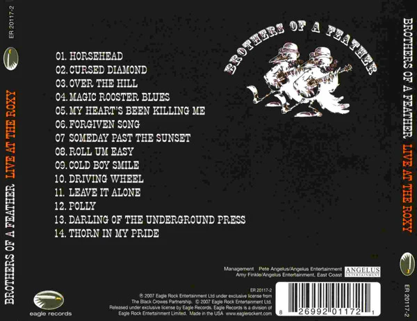 Brothers Of A Feather Featuring Chris* & Rich Robinson - Live At The Roxy (CD, Album) (Near Mint (NM or M-)) - Image 2