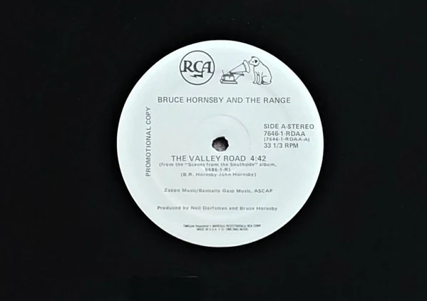 Bruce Hornsby And The Range - The Valley Road (12", Promo) (Near Mint (NM or M-)) - Image 3