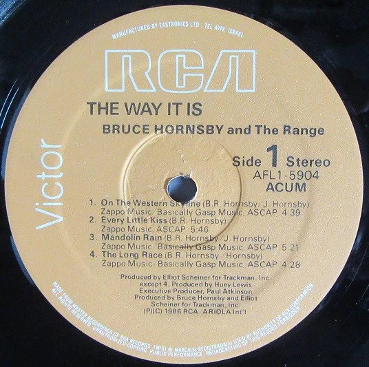 Bruce Hornsby And The Range - The Way It Is (LP, Album, RE) (Near Mint (NM or M-)) - Image 3