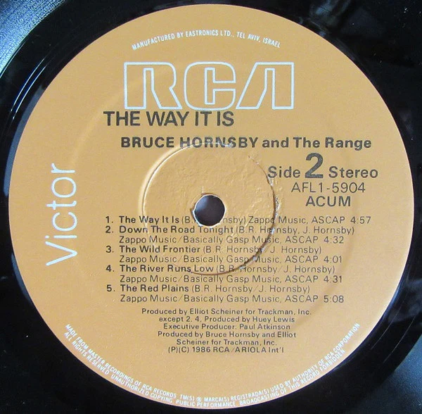 Bruce Hornsby And The Range - The Way It Is (LP, Album, RE) (Near Mint (NM or M-)) - Image 4
