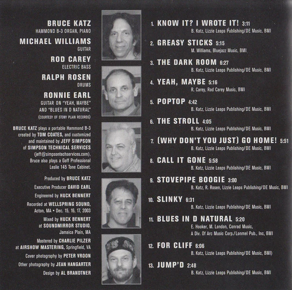 Bruce Katz Band - A Deeper Blue (CD, Album) (Near Mint (NM or M-)) - Image 5