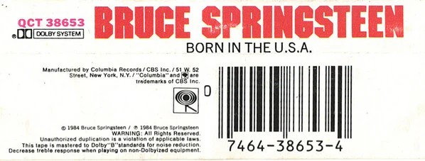 Bruce Springsteen - Born In The U.S.A. (Cass, Album) (Very Good Plus (VG+)) - Image 3