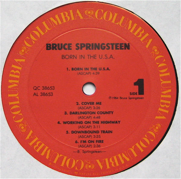 Bruce Springsteen - Born In The U.S.A. (LP, Album, Car) (Very Good Plus (VG+)) - Image 3
