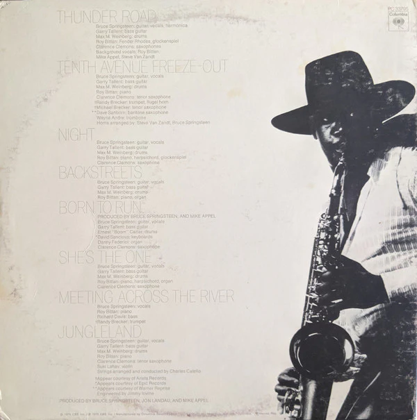 Bruce Springsteen - Born To Run (LP, Album, RE, Pit) (Very Good (VG)) - Image 2