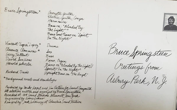 Bruce Springsteen - Greetings From Asbury Park, N.J. (LP, Album, RE, Pit) (Very Good Plus (VG+)) - Image 2