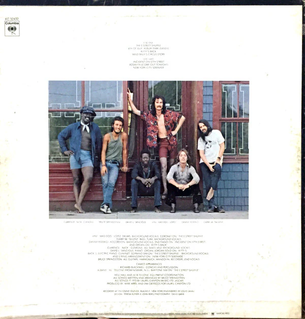 Bruce Springsteen - The Wild, The Innocent & The E Street Shuffle (LP, Album) (Very Good (VG)) - Image 2