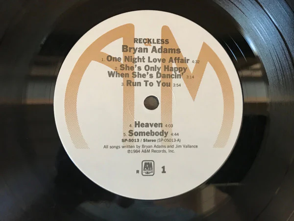 Bryan Adams - Reckless (LP, Album, R -) (Near Mint (NM or M-)) - Image 5