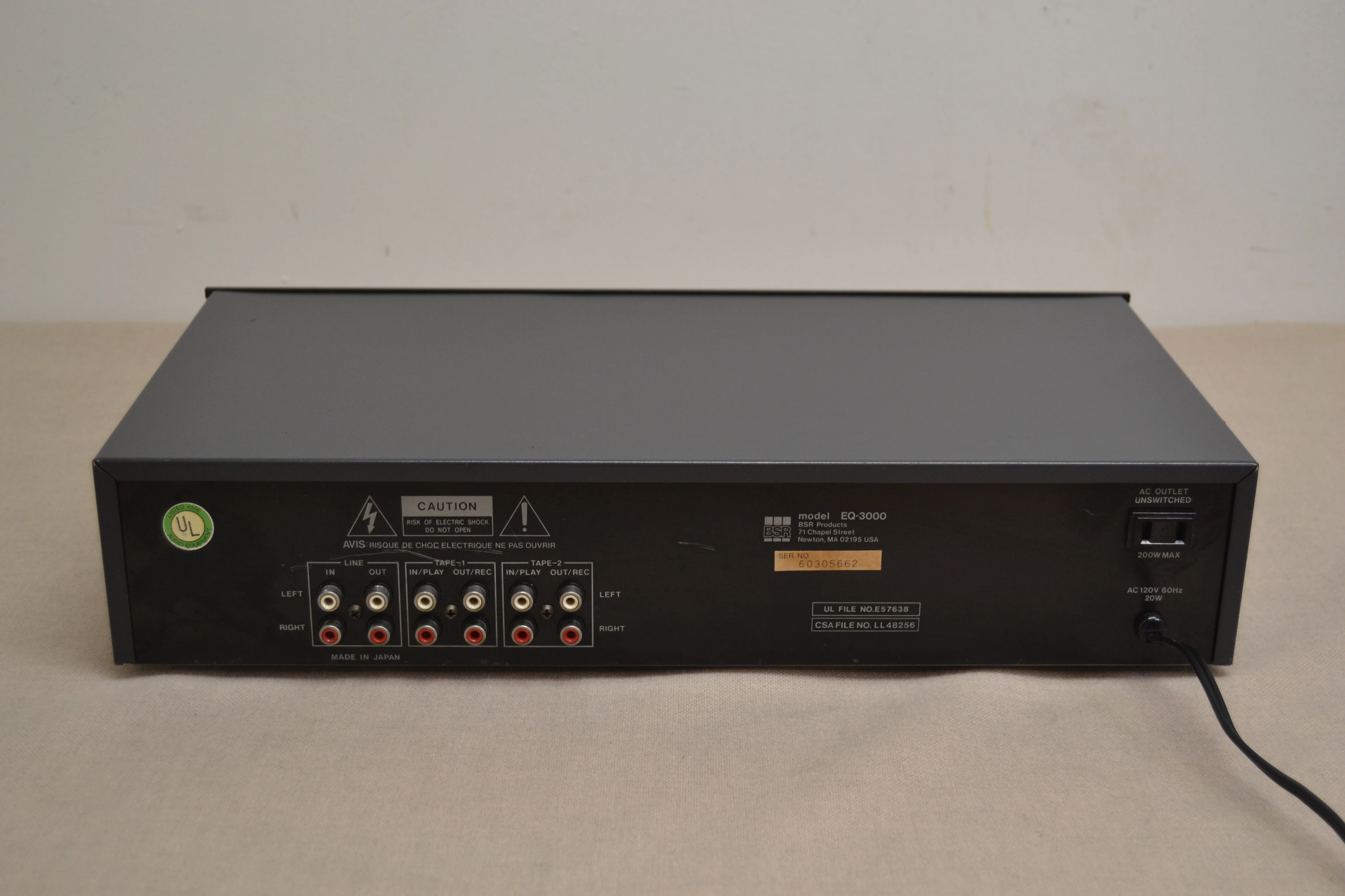 BSR EQ-3000 Graphic Equalizer with real time Spectrum Analyzer - Image 9