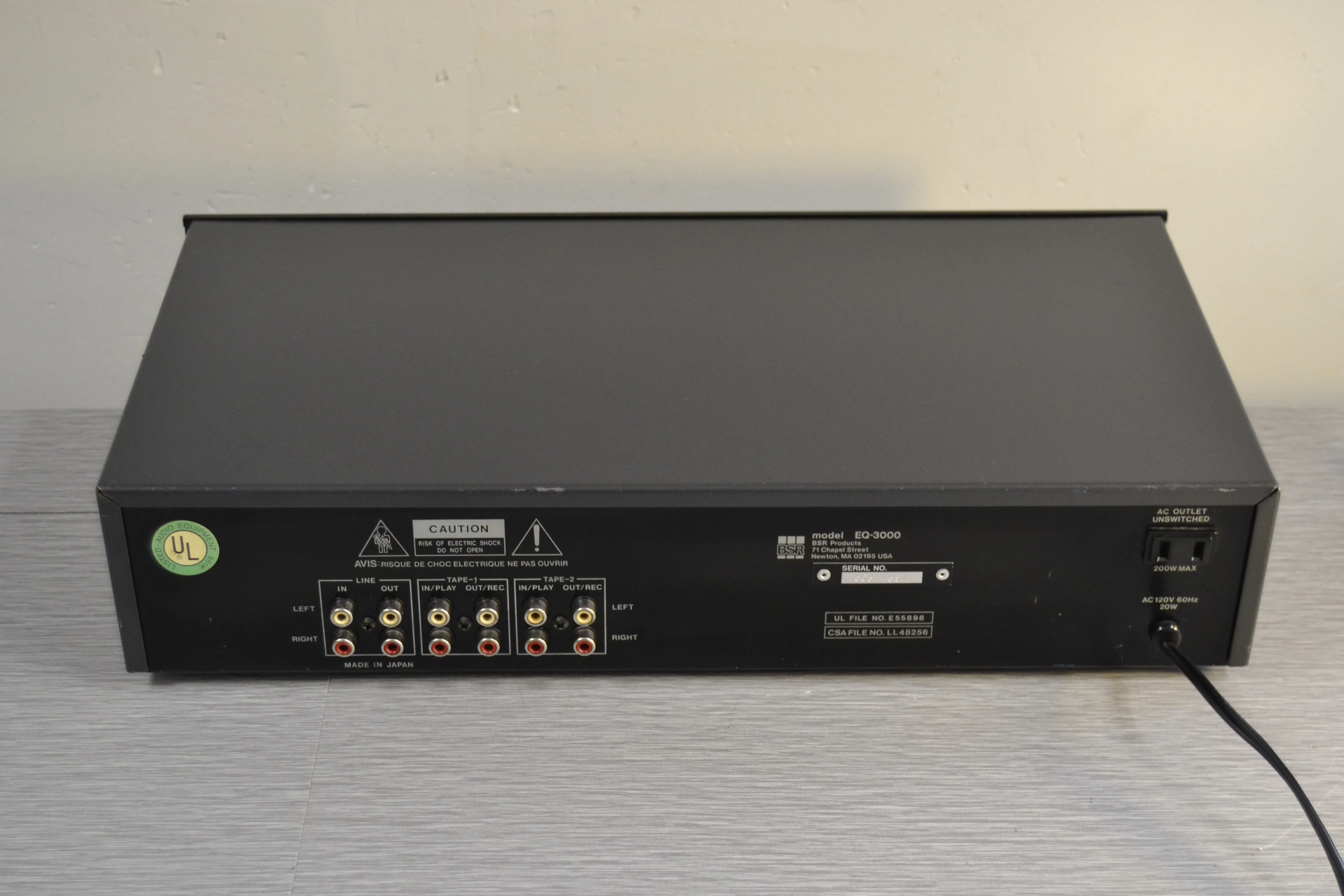 BSR EQ-3000 Graphic Equalizer with Spectrum Analyzer and Pink Noise - Image 9