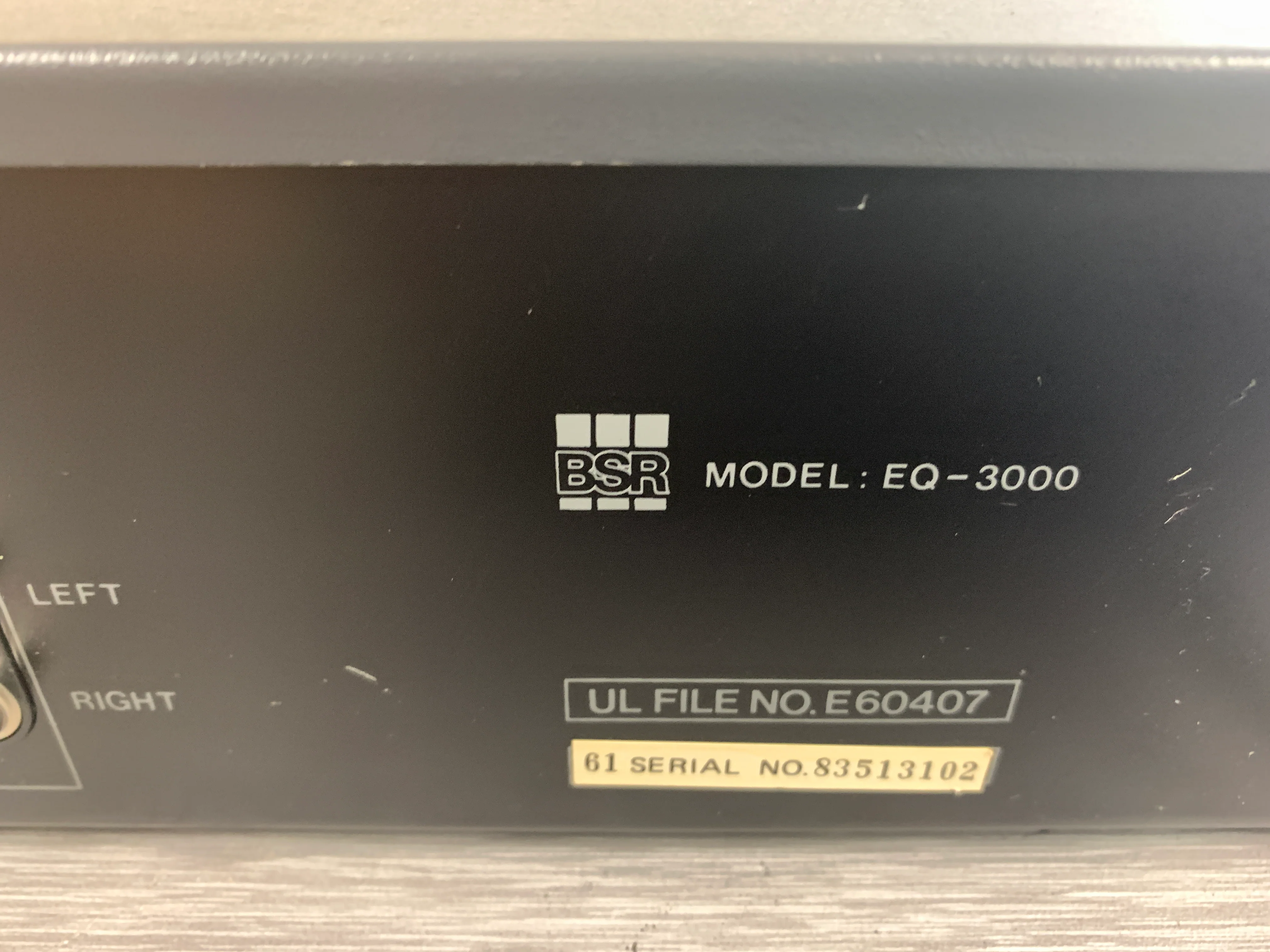 BSR EQ-3000 Stereo Graphic Equalizer with Spectrum Analyzer - Image 10