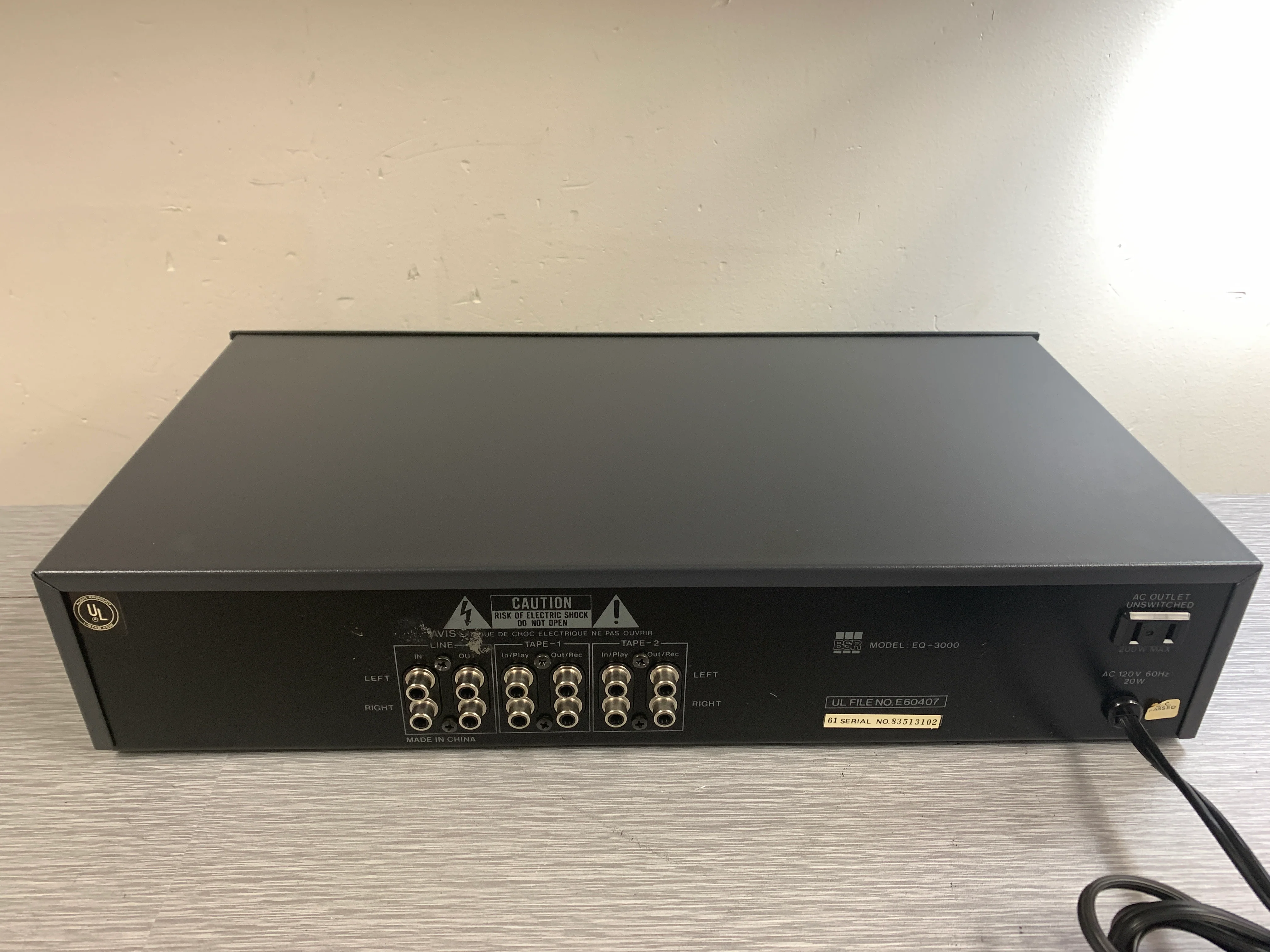 BSR EQ-3000 Stereo Graphic Equalizer with Spectrum Analyzer - Image 8