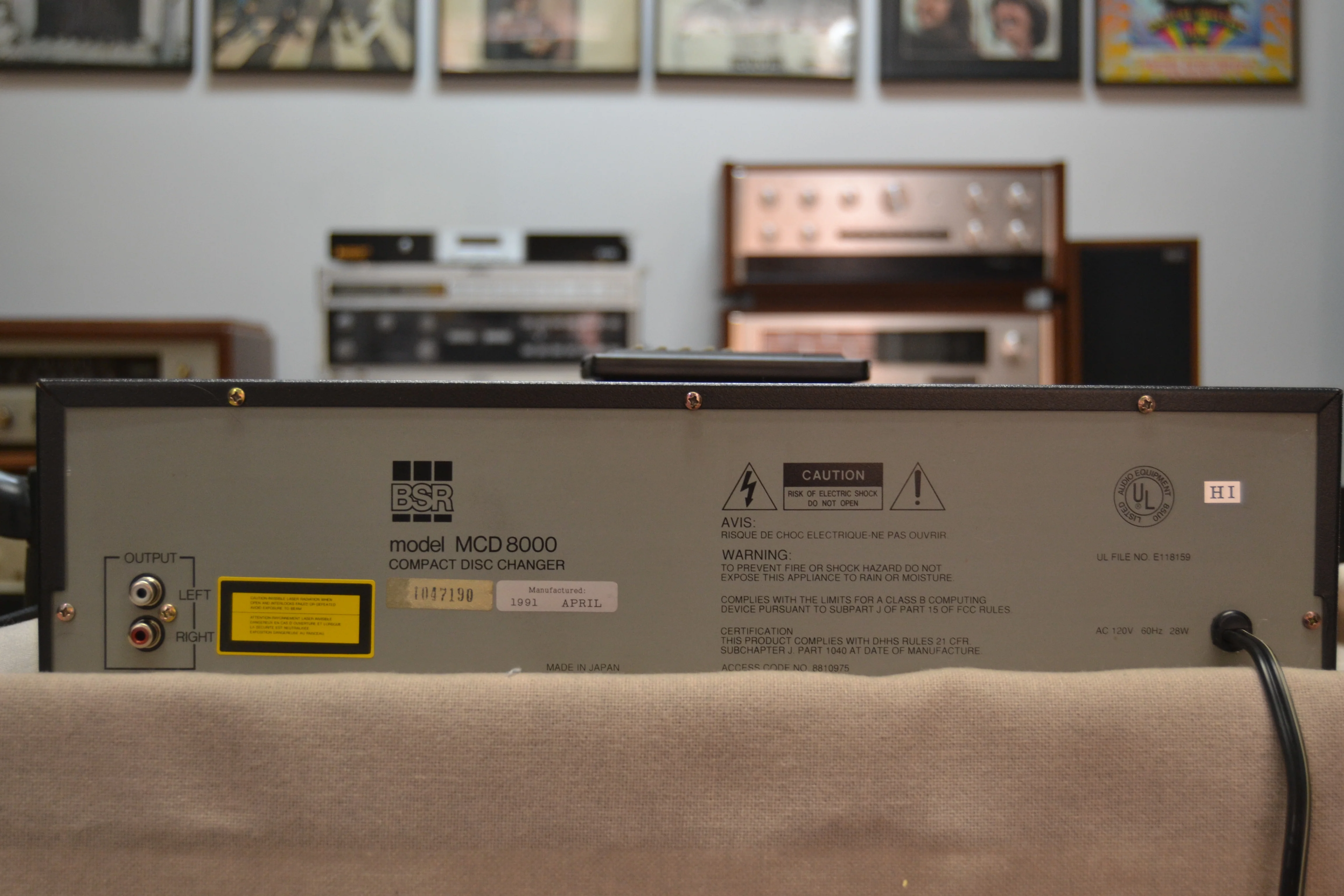BSR MCD8000 CD Changer 6 Disc Cartridge * Remote Control - Image 8