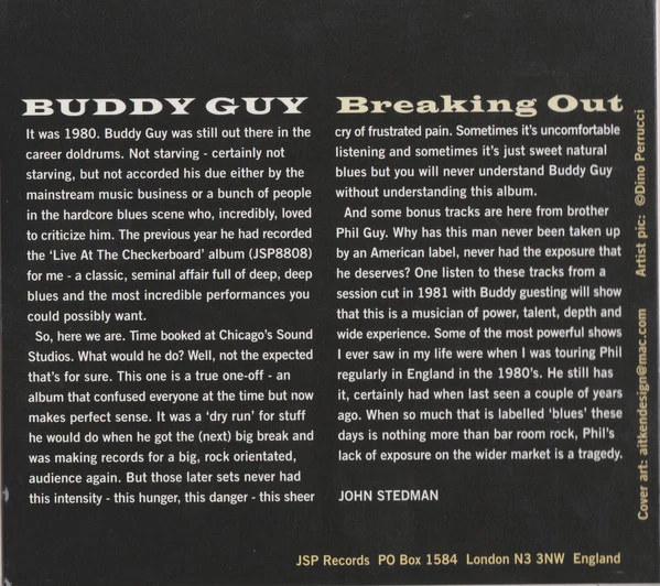 Buddy Guy - Breaking Out (CD, Album, Dig) (Mint (M)) - Image 2