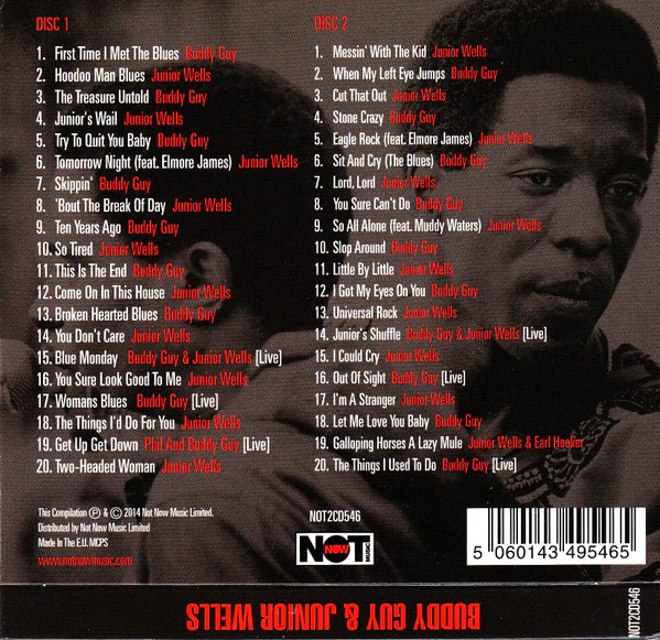 Buddy Guy & Junior Wells - Pure Raw Blues (2xCD, Comp, RM) (Near Mint (NM or M-)) - Image 3