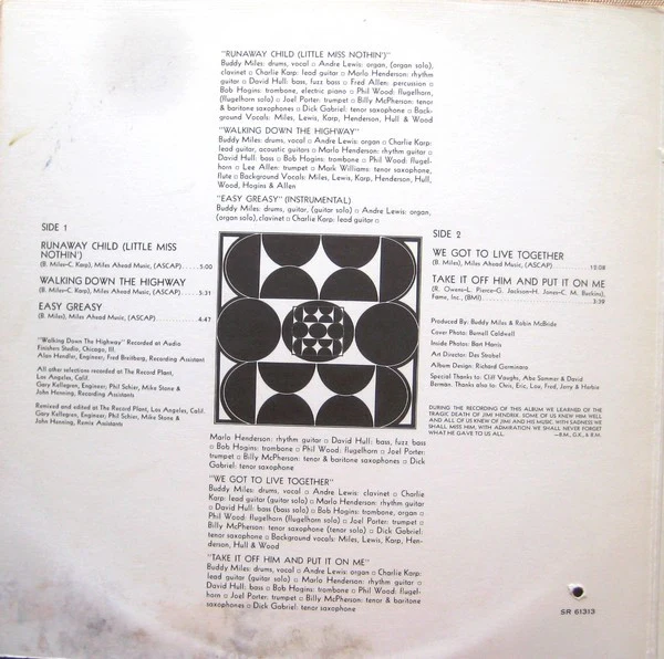 Buddy Miles - We Got To Live Together (LP, Album, Gat) (Very Good Plus (VG+)) - Image 3