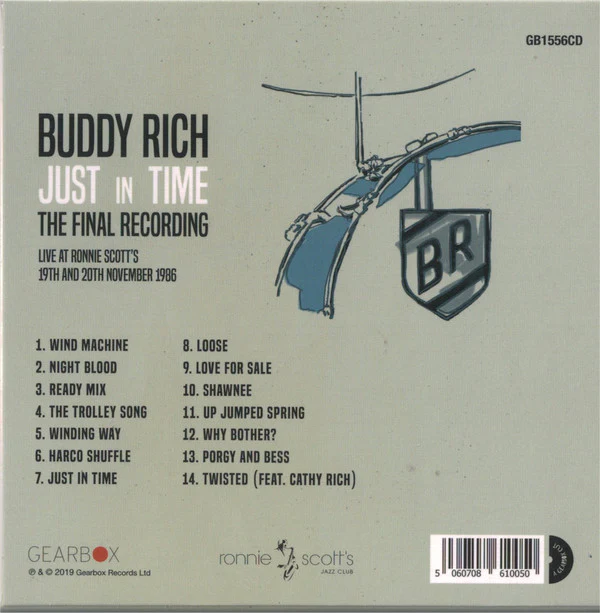 Buddy Rich - Just In Time The Final Recording (CD, Album) (Near Mint (NM or M-)) - Image 2