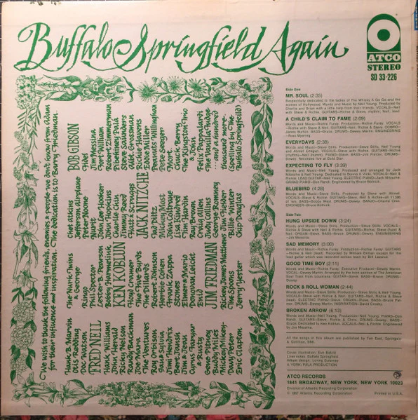 Buffalo Springfield - Buffalo Springfield Again (LP, Album, PR) (Very Good Plus (VG+)) - Image 2