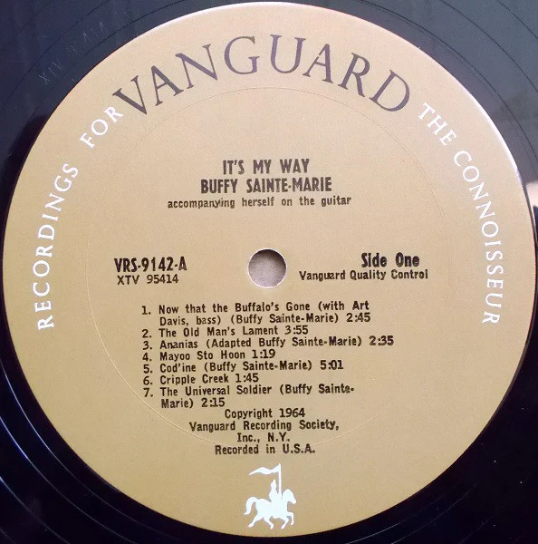Buffy Sainte-Marie - It's My Way! (LP, Album, Mono, Pit) (Very Good (VG)) - Image 3
