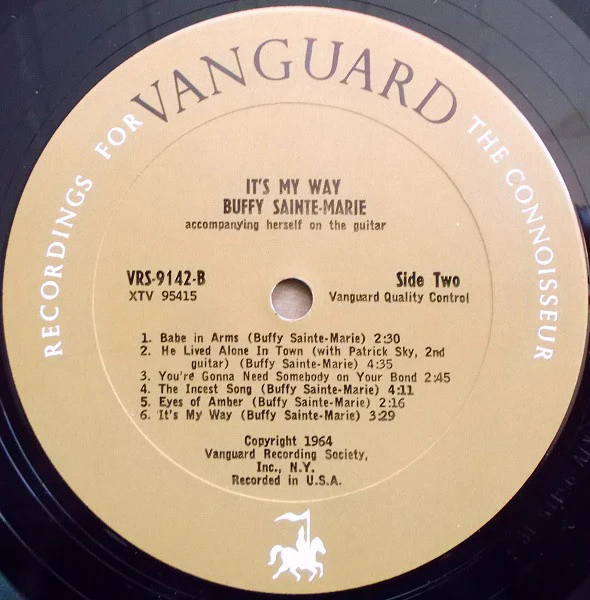Buffy Sainte-Marie - It's My Way! (LP, Album, Mono, Pit) (Very Good (VG)) - Image 4
