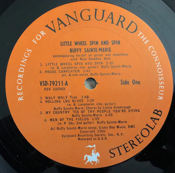 Buffy Sainte-Marie - Little Wheel Spin And Spin (LP, Album, Pit) (Very Good Plus (VG+)) - Image 3
