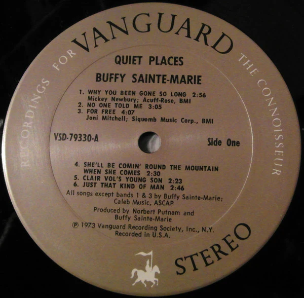 Buffy Sainte-Marie - Quiet Places (LP, Album) (Very Good Plus (VG+)) - Image 3
