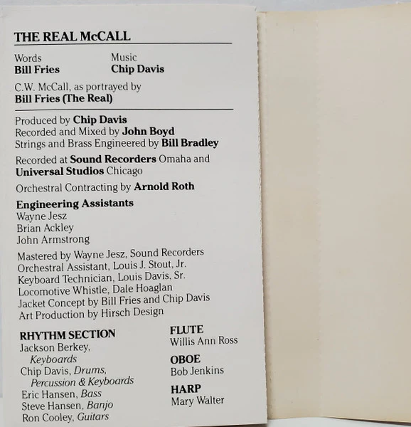 C.W. McCall - The Real McCall (An American Storyteller) (Cass) (Near Mint (NM or M-)) - Image 4