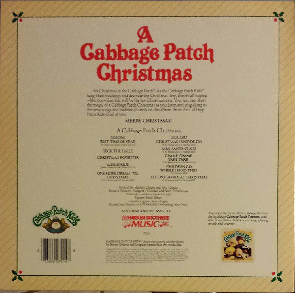 Cabbage Patch Kids - A Cabbage Patch Christmas (LP, Album) (Near Mint (NM or M-)) - Image 2